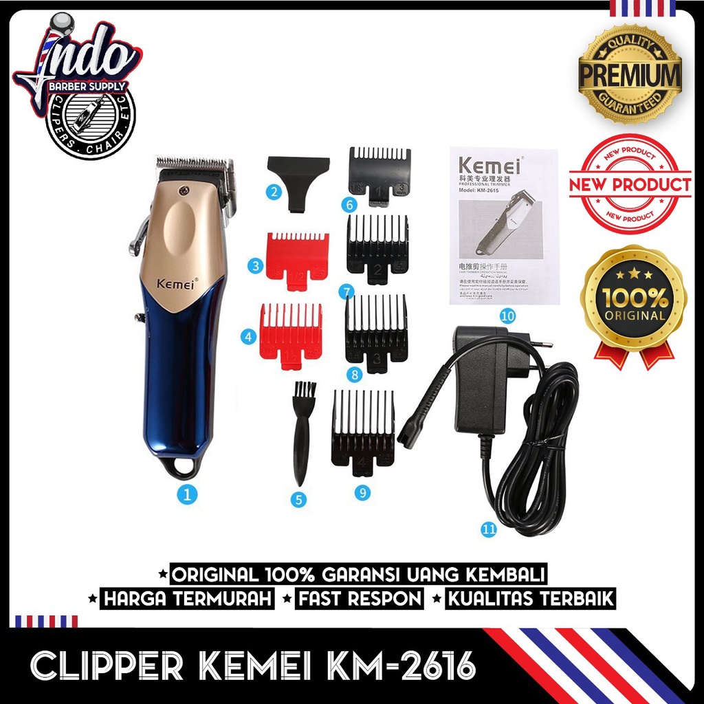 Kemei 2615 metal hair clipper profesional kemei km 2615 cukur Barber