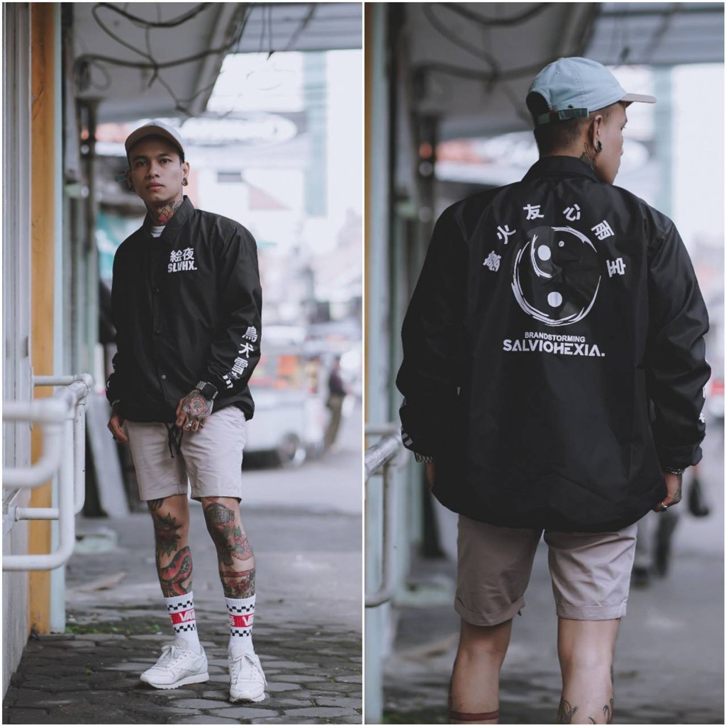 JAKET PRIA - JAKET COACH SALVIO HEXIA - JAKET WINDBREAKER - JAKET PARASUT-Yin Yang NS