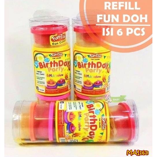 MAI161 REFILL FUN DOH TABUNG ISI 6 PCS