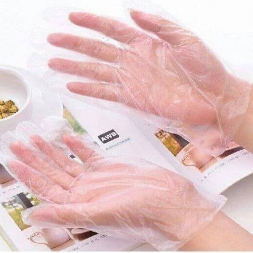 Sarung Tangan Plastik Food Grade Hand Glove Anti Virus Bakteri isi 100