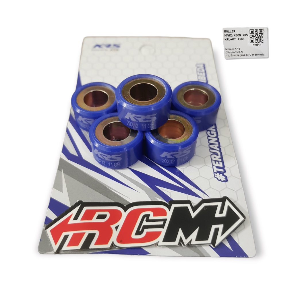 HARGA 1 SATU SET 6 BIJI PCS ROLLER ROLER KRL - 07 8GR 8GRAM 8 9GR 9GRAM 9 10GR 10GRAM 10 11GR 11GRAM 11 GR GRAM NMAX N-MAX N MAX XEON XEON LEXI AEROX MIO M3 X-RIDE X RIDE ORI ORIGINAL KRS ASLI