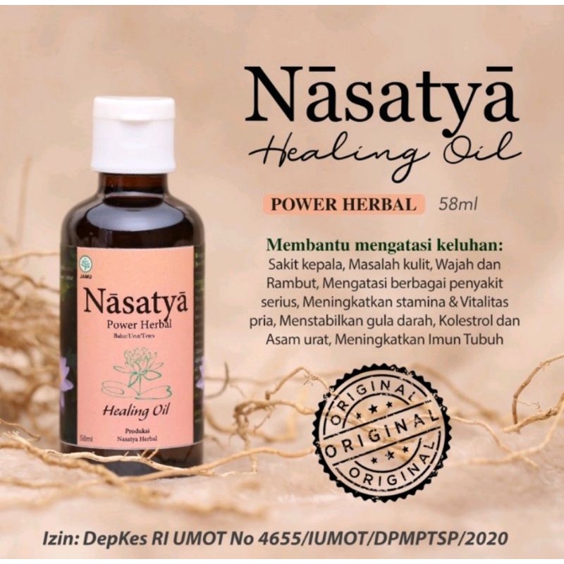 

NEW - NASATYA HEALING OIL POWER HERBAL 58ML