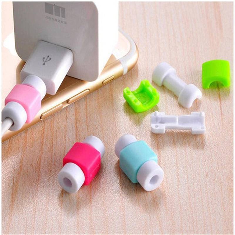 Pelindung Kabel Data / Charger USB Anti Putus Warna Acak Untuk iPhone