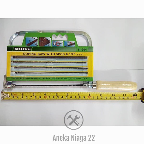 Aneka - GAGANG GERGAJI TRIPLEX + MATA SET SELLERY KERAJINAN UKIR KAYU MR.DIY AN22