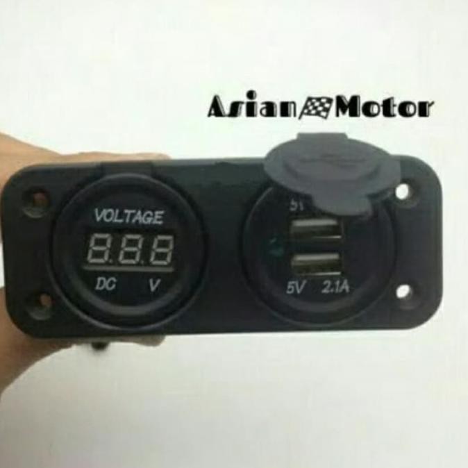 Casan Hp Motor Charger Usb + Voltmeter Nmax Vario 125 150 Vixion Dll