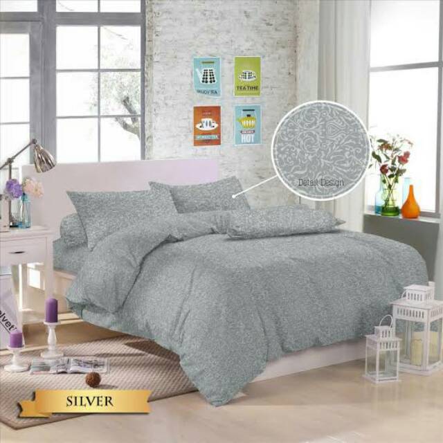 180x200 tinggi 30 cm Sprei LIVIA Bahan Jackguard dgn Teknologi Emboss 3D