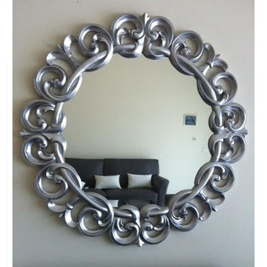 Cermin Hias Ukir Model Lingkaran Ukir Jepara Murah