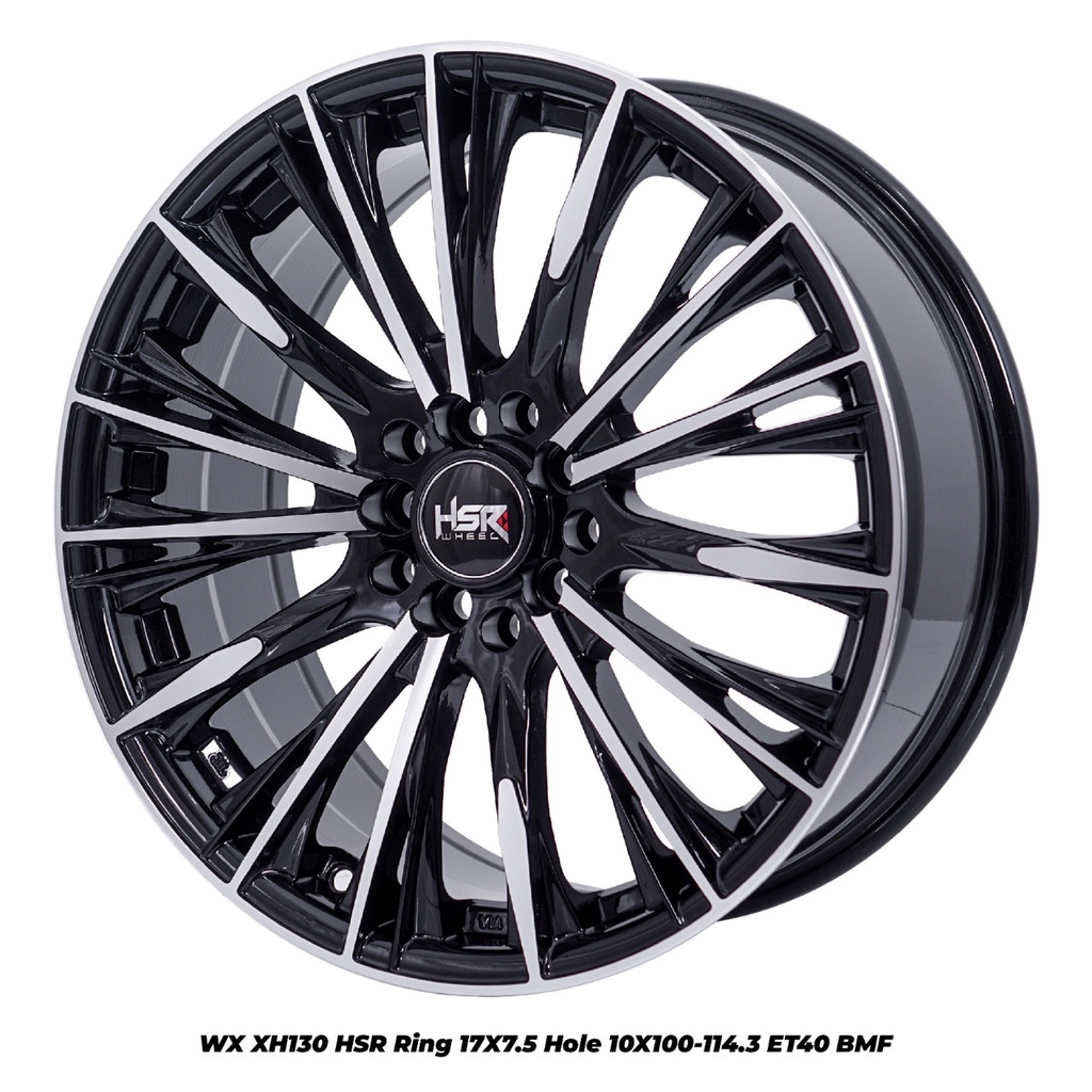 Velg Mobil HSR WX XH130 Ring 17 Pelek Racing Sienta HRV Innova Rush Black Polish