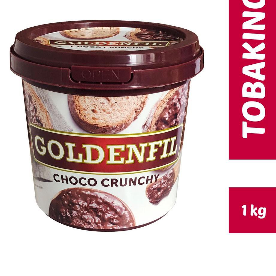 

て GOLDENFIL Choco Crunchy 1kg selai coklat pasta ♚