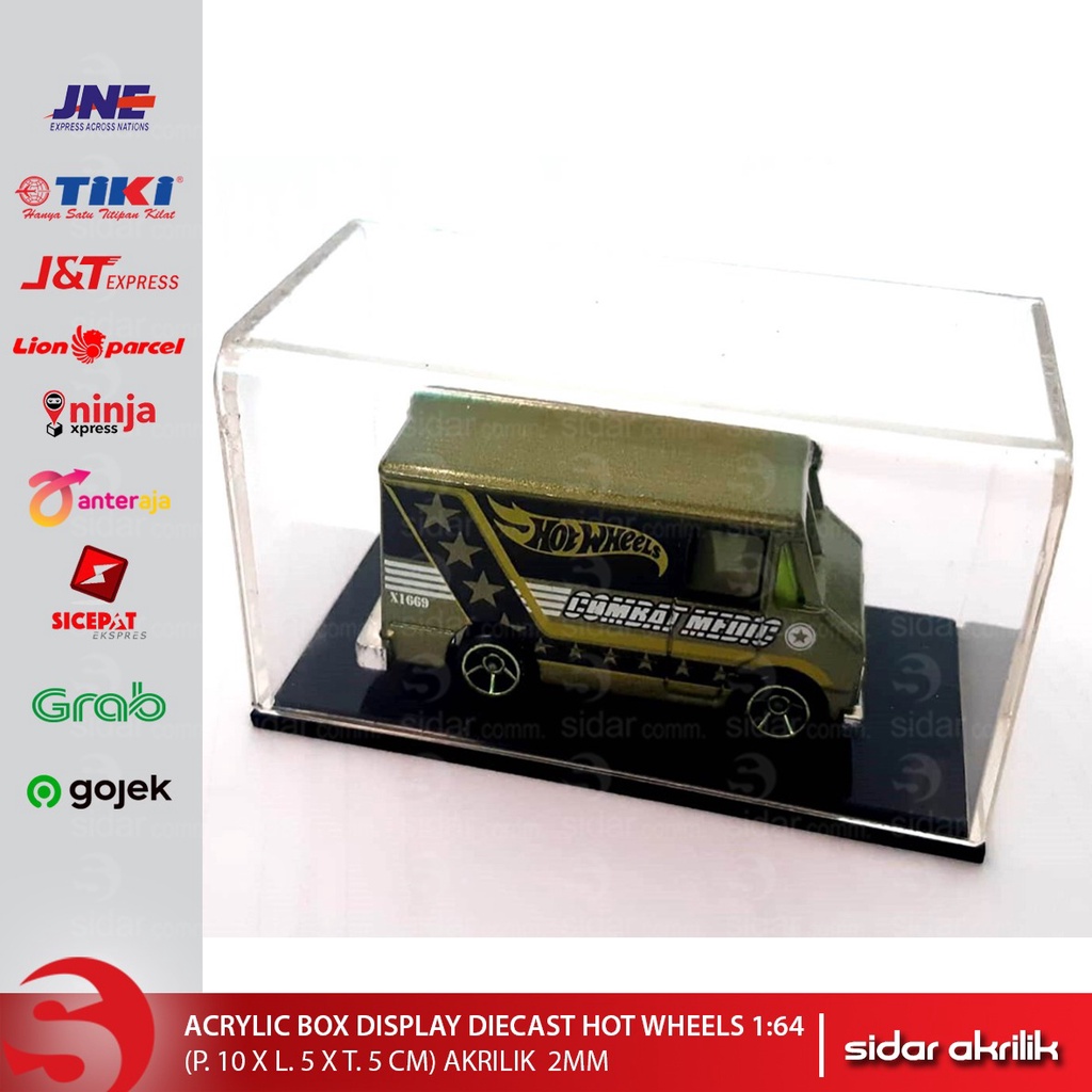 Akrilik acrylic box hot wheels,1:64