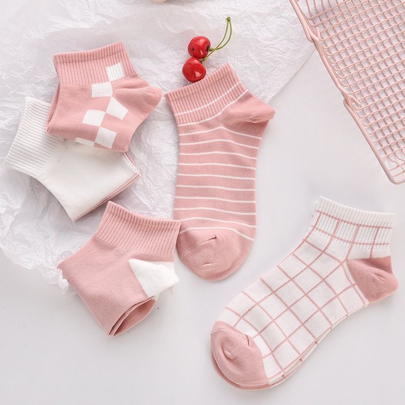 [COD] Kaos Kaki Import Pendek Warna Pink Lucu Cute Kaos Kaki Wanita Kaos Kaki Fashion Ala Korea