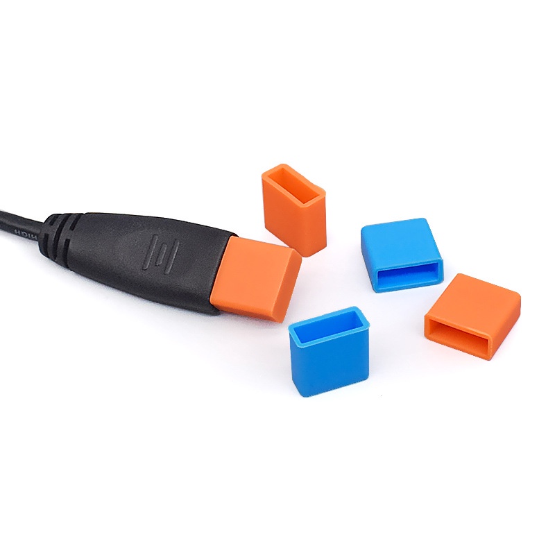 3 Pcs Cover Pelindung Kabel Data Micro USB / IOS / Tipe C / USB Bahan Silikon Tahan Debu