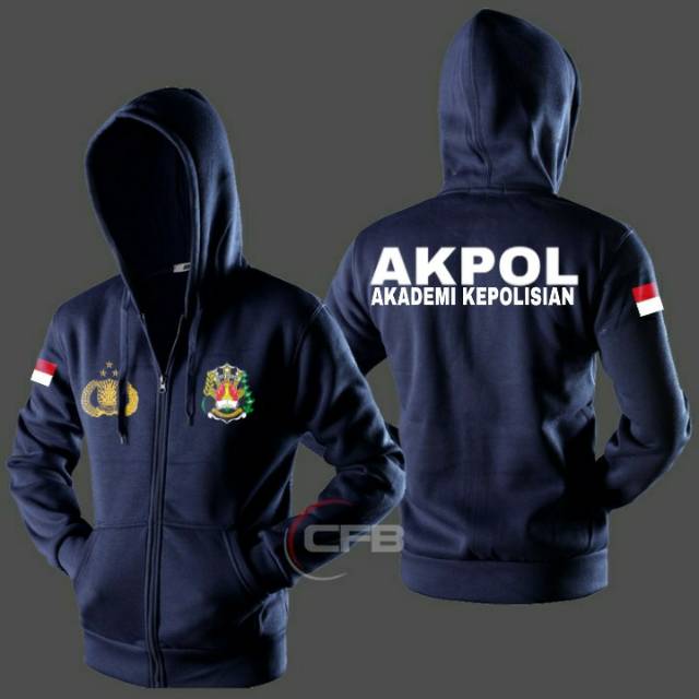 JAKET HOIDIE ZIPPER AKPOL / JAKET AKADEMI KEPOLISIAN