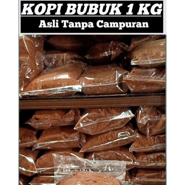 

Kopi Bubuk Robusta 1Kg Tanpa Campuran Kemasan Plastik PP