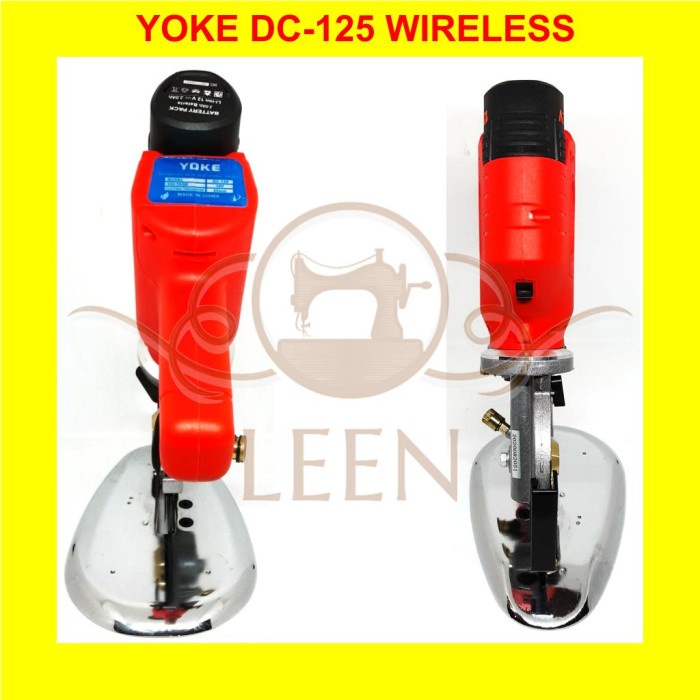 YOKE DC-125 Wireless Mesin Potong Octa Bahan Kain Portable LEEN