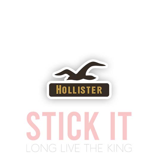 

Stiker Hollister Co sablon setrika DTF kaos baju sticker fashion 72