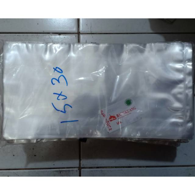 PLASTIK PP BENING KAKU TEBEL 0.8 UK.15X30