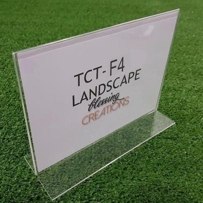 

Buruan Beli] Tent Card Acrylic/Akrilik F4 Tegak Landscape Termurah Terlaris