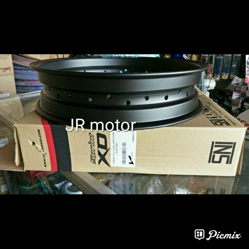 velg Honda CRF 150 hole 32 tapak lebar ukuran 350 17 Bagus