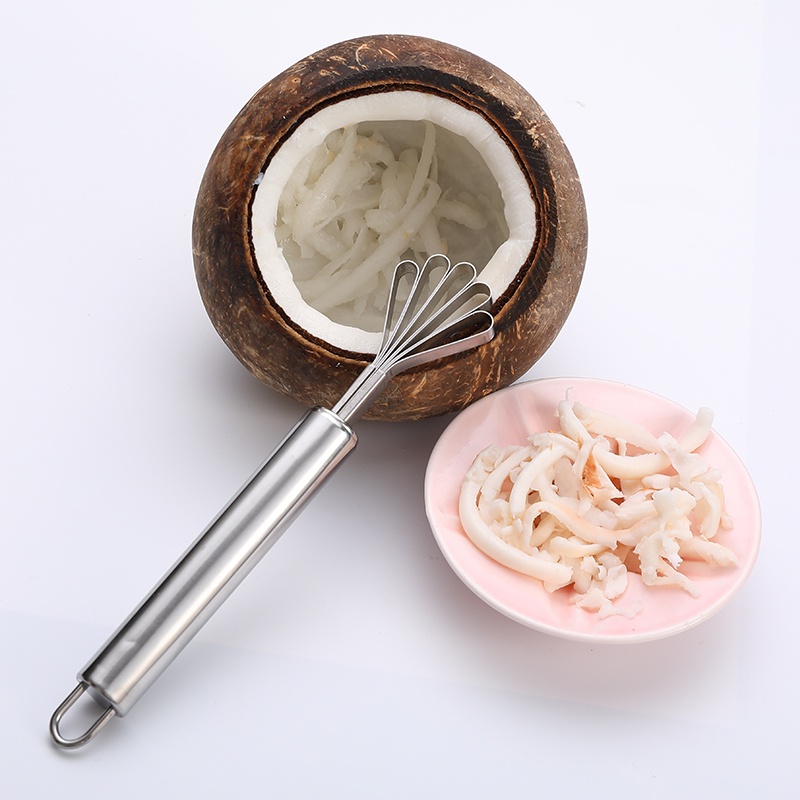 【Stainless】Alat Kerokan Kelapa/Coconut Fruit Scraper Tool/Alat Kerok Kerokan Buah Kelapa