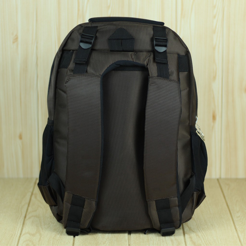 Back Pack Polo Global 9617 Coklat Tas Ransel Pria Cowok Sekolah Kuliah Kerja Keren Tebal Berkualitas