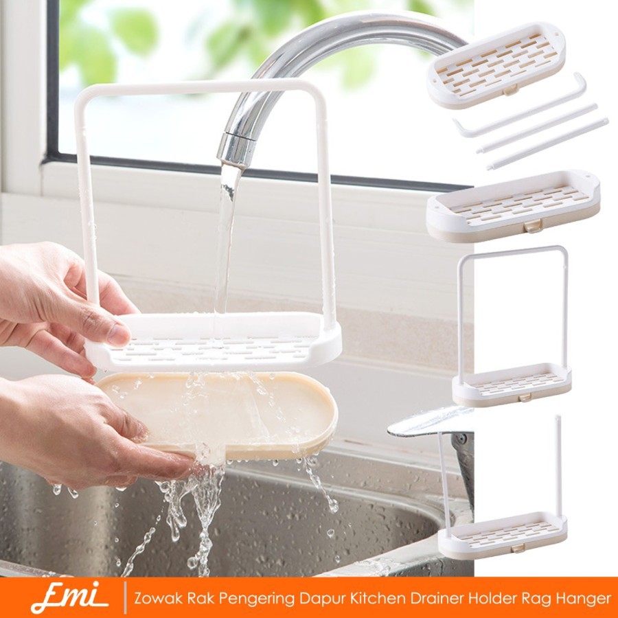 Zowak Rak Pengering Dapur Kitchen Drainer Holder Rag Hanger