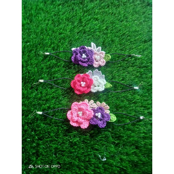 konektor masker | konektor masker rajut | pengait bunga