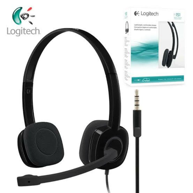 Logitech H151 Stereo Headset dengan Microphone Voice Cancellation