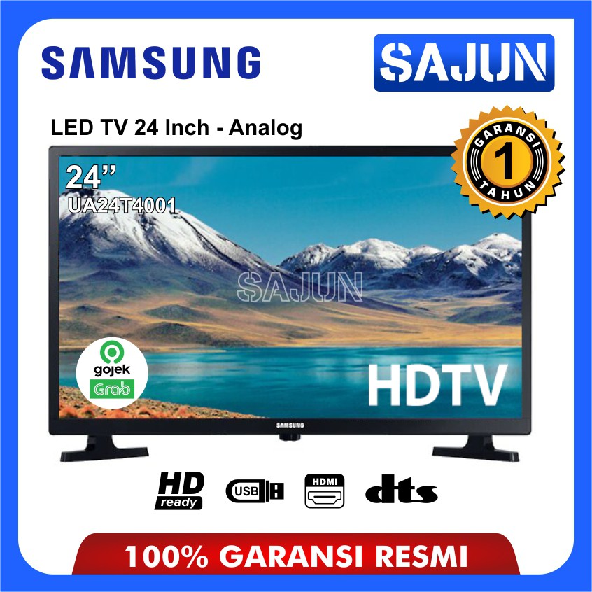 TV LED Samsung UA24T4001 LED TV 24 Inch USB Movie HDMI 24T4001 | Shopee
