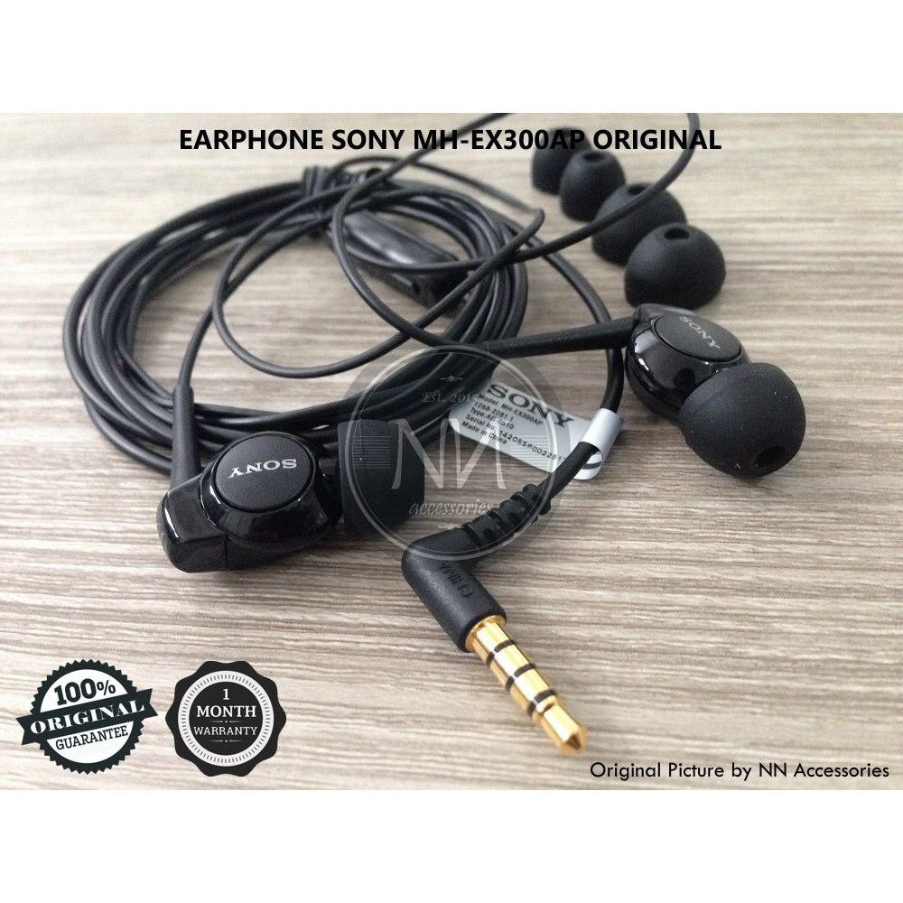 Headset Sony Xperia MH-EX300AP ORIGINAL100% Earphones Sony Super Bass