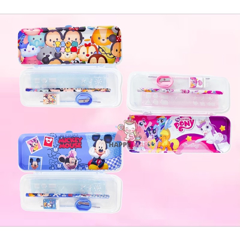 

Kotak pensil 2 tingkat avengers / pony / frozen