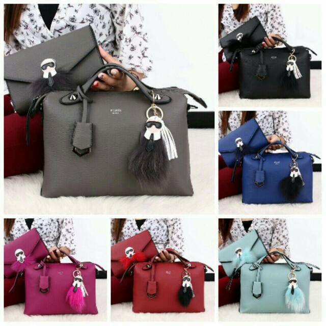 Fendi By The Way Bag GHW Purecarlito Charm 4761#fk