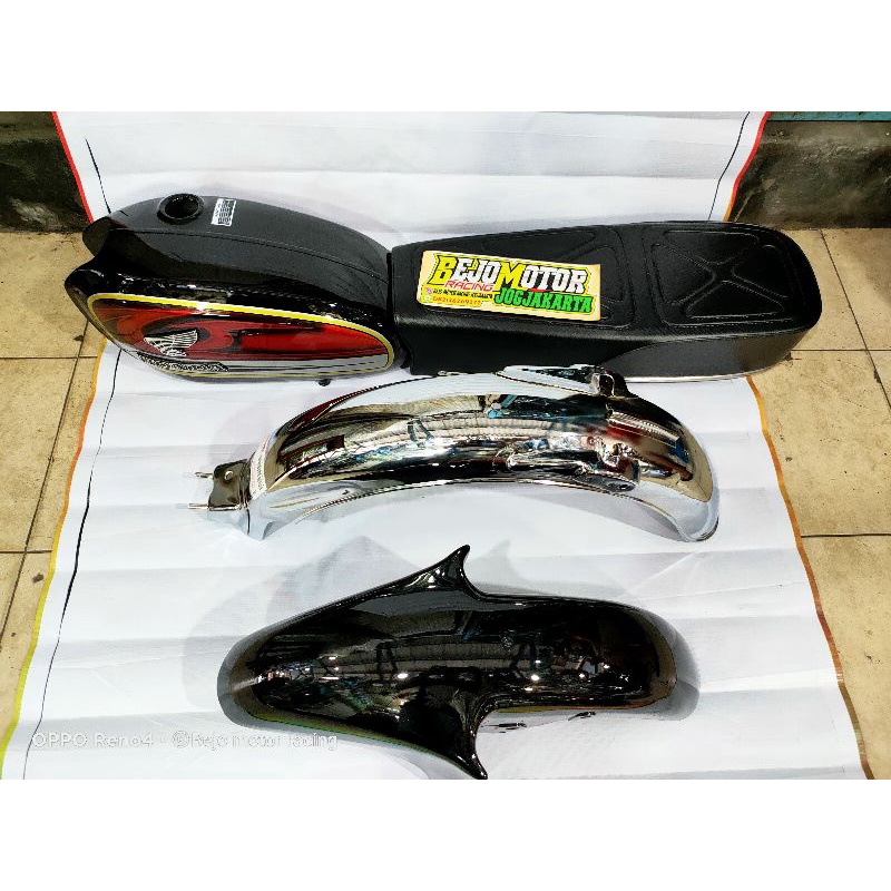 body set cb herex tengki cb pres nganjuk cat airbrush set jok carbon X spakbor depan belakang