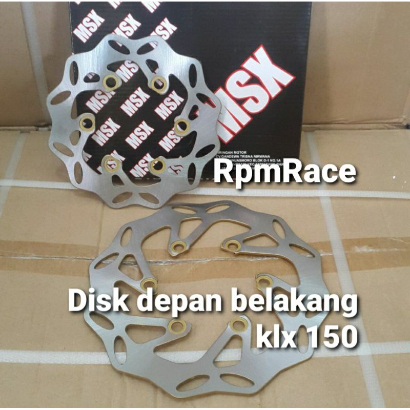 DISK BRAKE PIRINGAN CAKRAM DISC DEPAN BELAKANG GERIGI 1SET KLX S L G SE BF DTRACKER OLD NEW 150