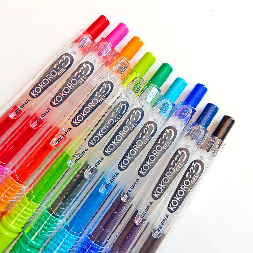 PULPEN / BOLPEN GEL KOKORO / ZEBRA WARNA WARNI