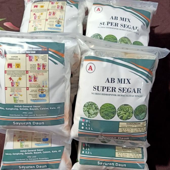 Nutrisi Hidroponik AB MIX 5 Liter
