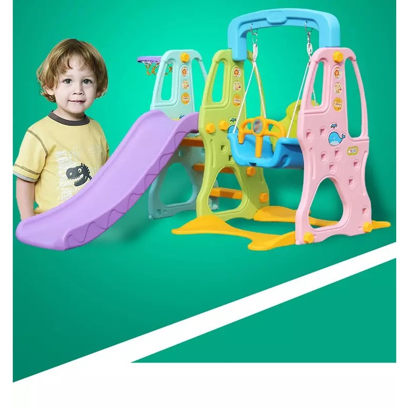 Outdoor Mainan Anak Kid Slider Original slide swing Perosotan seluncuran Bahan Tebal Premium