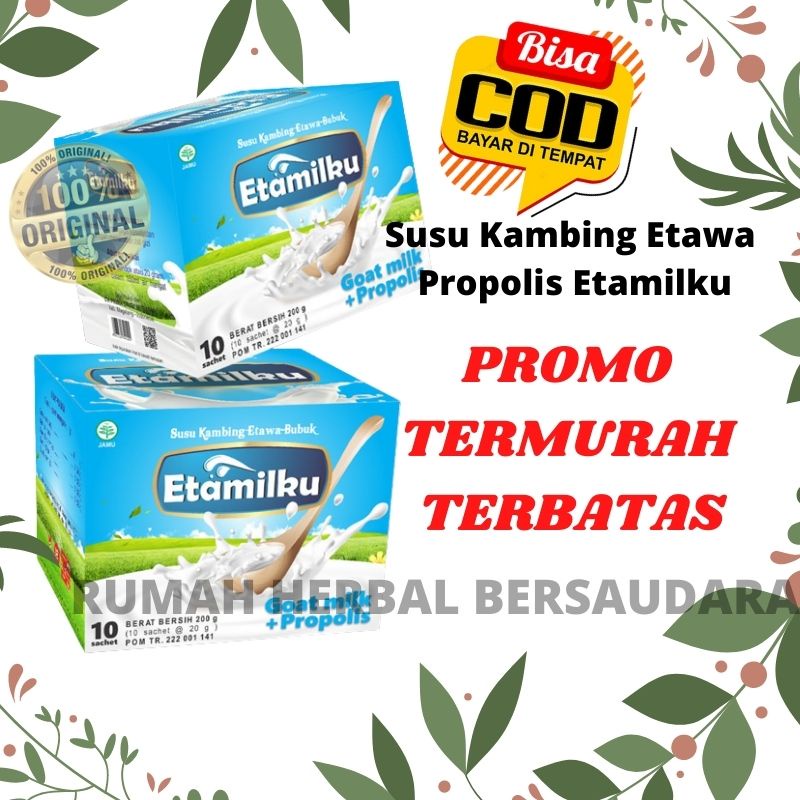 

TERNURAH Susu Kambing Etawa plus Propolis Etamilku Asli OriginaL