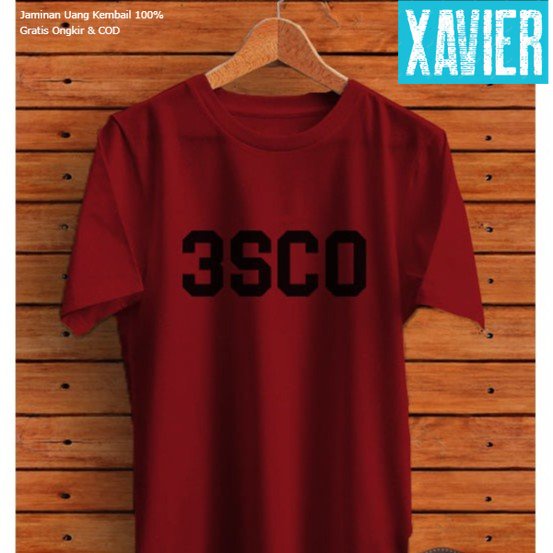 Kaos Tshirt Baju Obral Murah Combed 30 Distro 3SECOND 3 SCO 3SCO SECOND polos custom indonesia pria 