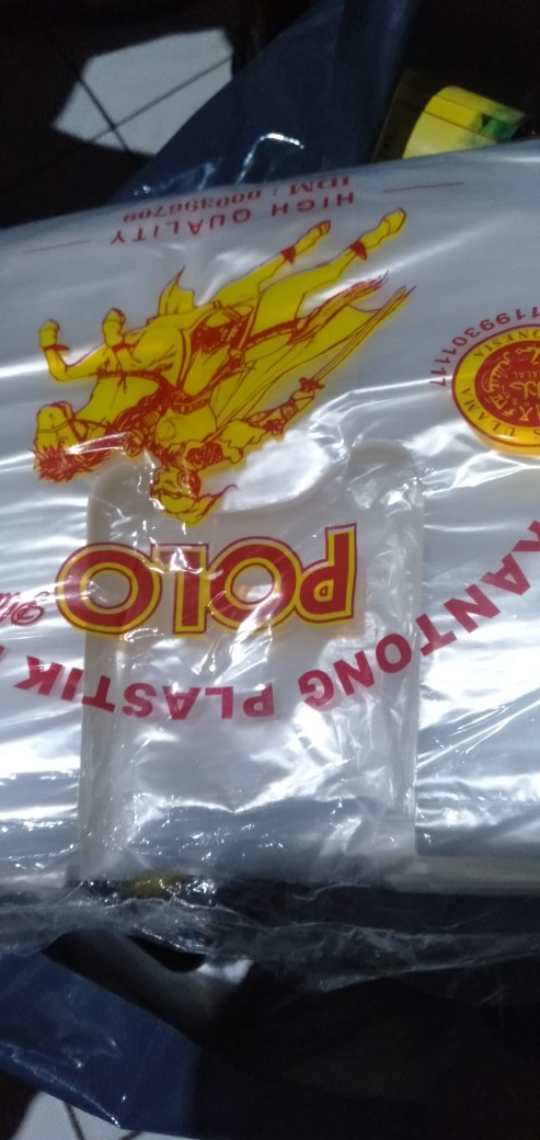 [ Hd Bening Polo ] Kantong Plastik Kresek Hdpe Bening Merk Polo