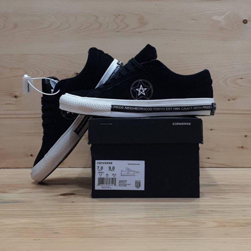 CONVERSE ONE STAR NEIGHBORHOOD BLACK WHITE