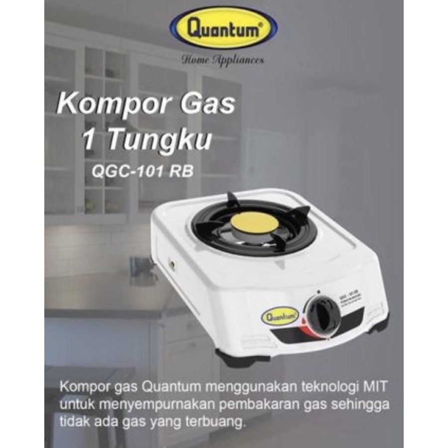 Kompor Gas Quantum 1 tungku QGC 101 RB NEW!!