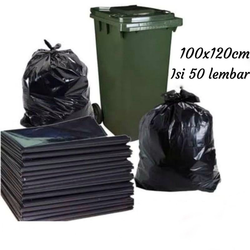 Kantong hitam plastik sampah 100x120cm(50 lembar) HI3270