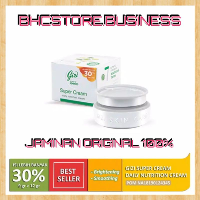 Gizi Super Cream Daily Nutrition Cream HERBAL Pot 100 ORIGINAL