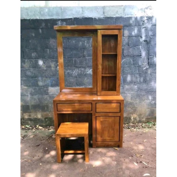 meja rias minimalis jati jepara/tolet jati minimalis