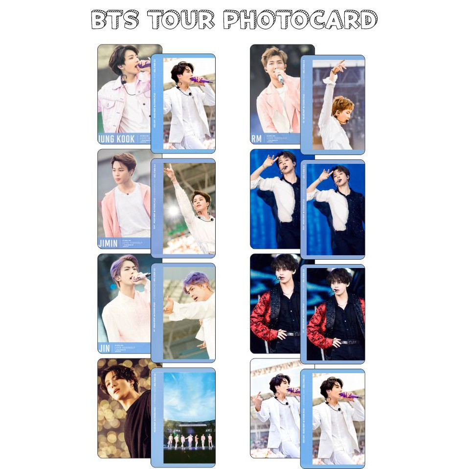 photocard bts versi Bangtan Tour unofficial