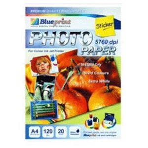 

Blueprint Glossy Sticker BP-GSA4120 A4 20 sheet 120 GSM JST