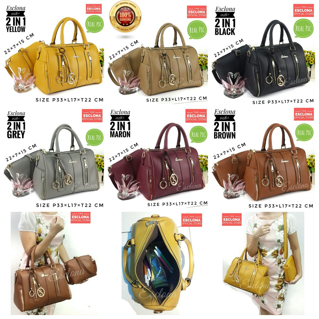 Tas Wanita Import Batam Bag Branded Handbag Selempang Cewek 011 Fashion Murah Grosir Original Promo Terbaru Terlaris Populer Premium Besar Kantor Kerja Kuliah Doctor Speady Ibu Emak Dewasa Santai Berpergian Esclona 028
