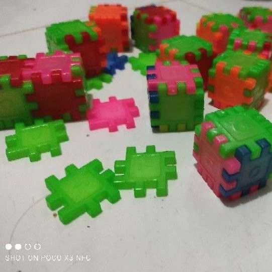 mainan jadul lego kubus (200gram)