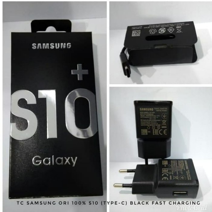 Charger Type C Samsung S10 Plus Kotak Hitam